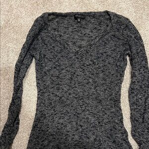 Dynamite Dark Gray Knit Top
